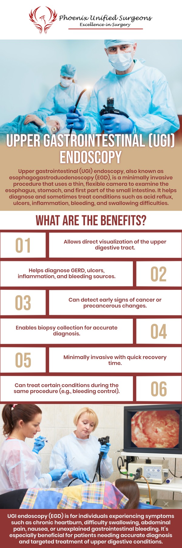 Common questions asked by patients: Why is an upper GI endoscopy performed? What symptoms may require an upper GI endoscopy? How should patients prepare for an upper GI endoscopy? What conditions can an upper GI endoscopy help diagnose? For more information, contact us or request an appointment online. We are conveniently located at 20333 N 19th Avenue, Ste 230 Phoenix, AZ 85027. We serve patients from Phoenix AZ, Sun City AZ, Peoria AZ, Surprise AZ, Glendale AZ, Scottsdale AZ, and surrounding areas. Common questions asked by patients: Why is an upper GI endoscopy performed? What symptoms may require an upper GI endoscopy? How should patients prepare for an upper GI endoscopy? What conditions can an upper GI endoscopy help diagnose? For more information, contact us or request an appointment online. We are conveniently located at 20333 N 19th Avenue, Ste 230 Phoenix, AZ 85027. We serve patients from Phoenix AZ, Sun City AZ, Peoria AZ, Surprise AZ, Glendale AZ, Scottsdale AZ, and surrounding areas.